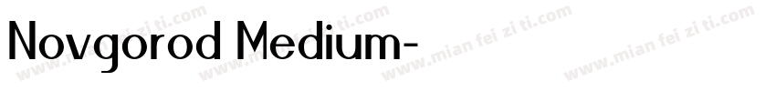 Novgorod Medium字体转换